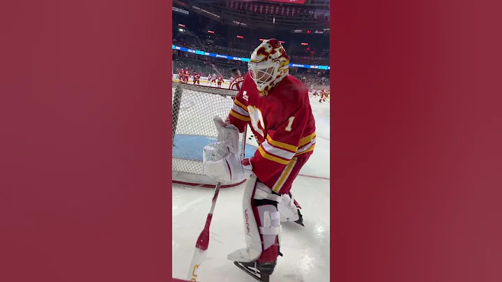 Flames and Red Wings!!.....#nhl #calgary #flames #goflamesgo #fyp #sports  #hockey