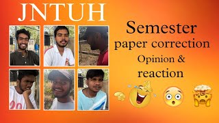 Jntu paper correction opinion || #jntuh #jntuhucem