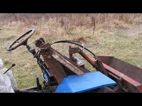 Погрузчик на уазовских мостах с дизельным двигателем Лифан 15лс - YouTube