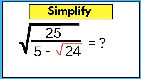 A Nice Square Root Maths Problem | Math Simplification | Maths Olympiad | 
