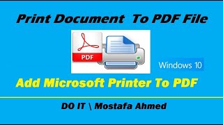 How to Enable Microsoft Print to PDF on Windows 10 How to Enable Microsoft Print to PDF on Windows 10