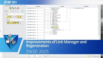 Improvements of Link Manager and Regeneration | ZW3D 2025 Official