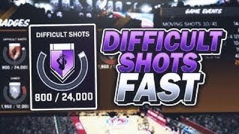 How to get difficult shot badge 2k18 *Newest and Fastest Method*