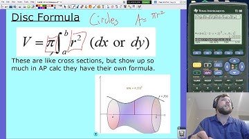 CalcBC 274-6 Volumes, Disc, Washer, Cross Sections