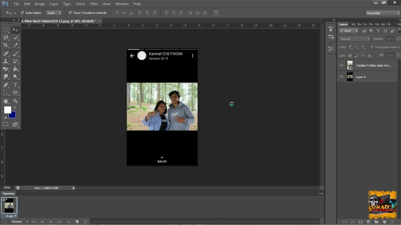 Cara Memanipulasi Status  Wa  Orang  Lain  Photoshop CS6 