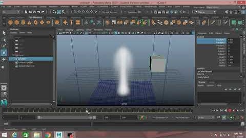 How to create smoke collision in autodesk maya 2020