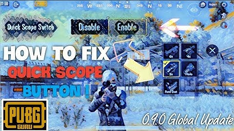 HOW TO ENABLE "QUICK SCOPE" OPTION IN PUBG MOBILE | HINDI