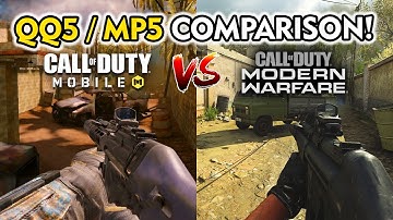 QQ9 VS MP5 GUNSMITH + SIDE-BY-SIDE GAMEPLAY COMPARISON! | COD Mobile VS COD Modern Warfare