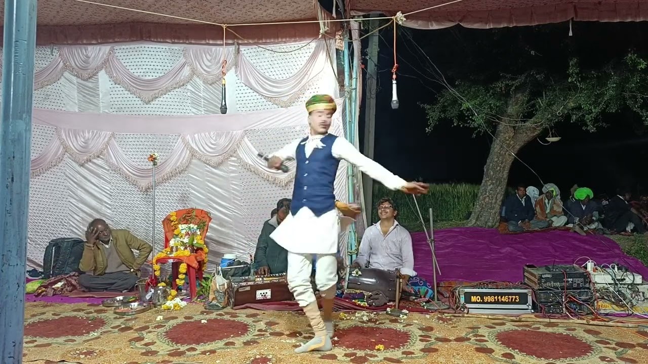 तेजाजी की कथा मे साती भैया का भजन खेती करते हुए बहुत ही शानदार तेजाजी की कथा