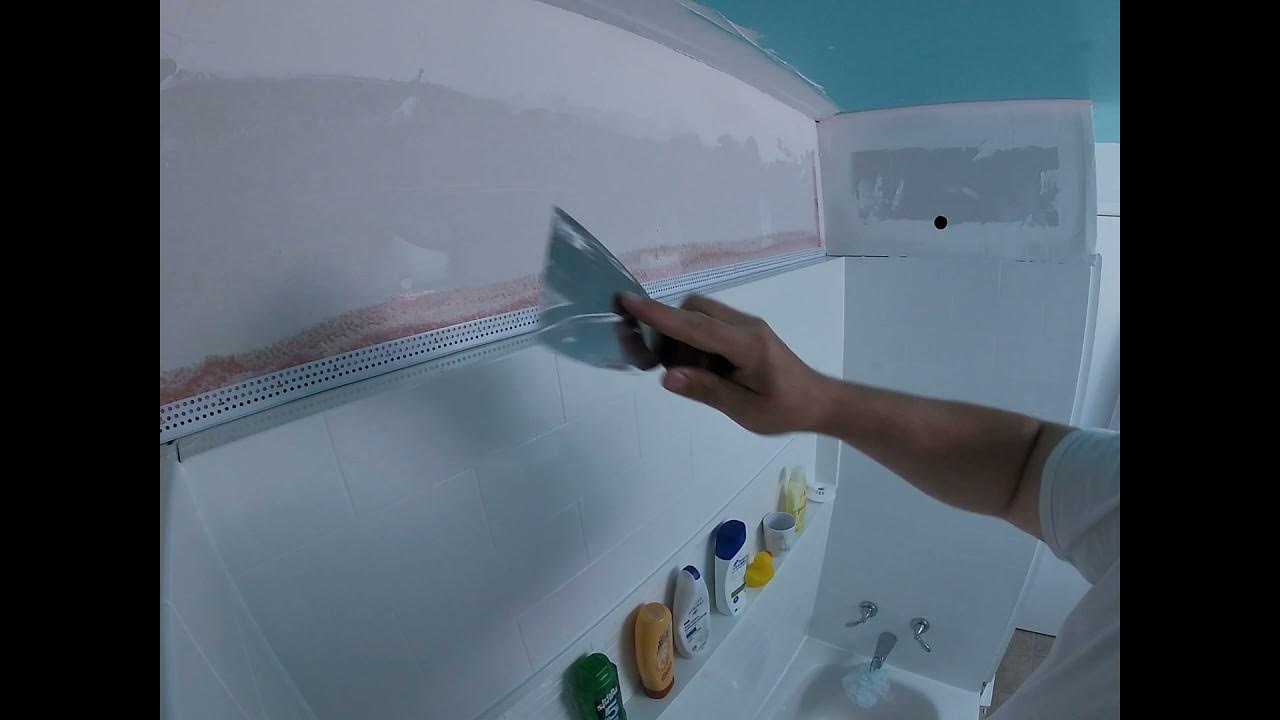 Finishing Drywall Around A Fiberglass Shower Surround YouTube