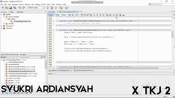 Membuat Aplikasi Perhitungan Bangun Datar Menggunakan Bahasa java || Netbeans