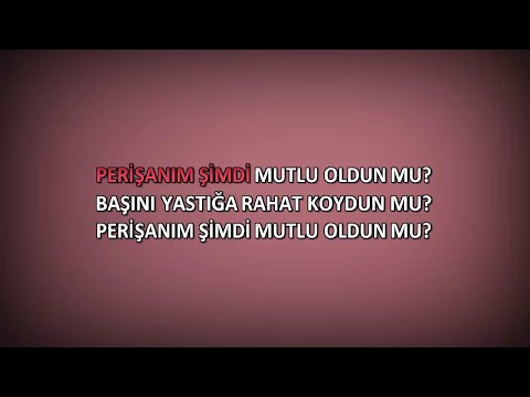 Sezen Aksu - Perişanım Şimdi - Karaoke - Full HD