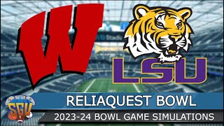 ReliaQuest Bowl 2024 - LSU vs Wisconsin - Full Game Highlights (NCAA 14 Sim)