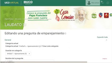 Cuestionarios de Moodle: Crear preguntas de Emparejamiento, Apareamiento o de Relación de Columnas