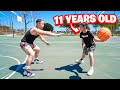 1v1 basketball against insane 11 year old from my aau team