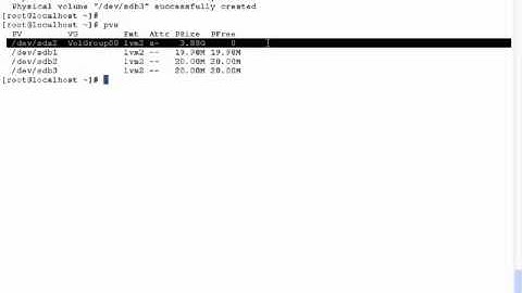 SADS: LVM Create VG (Volume Group) and LV (Logical Volume)
