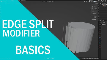 Blender Edge Split Modifier    BASICS
