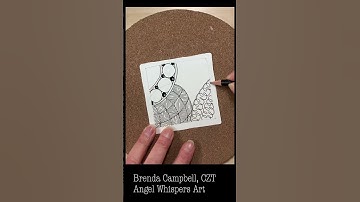 Mindful Monday 5. Draw along with me and create this tile using the Zentangle Method. #zentangle