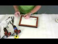 Framing Assembling/Fitting Art into Picture Frame Vid 2