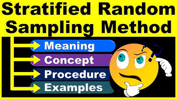 Stratified Random Sampling Method | Sampling Techniques | Research Methodology | Marketing Research