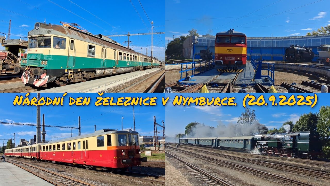Národní den železnice v Nymburce. (20.9.2025) 