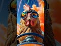 Aviator Poulet 🐥😎 (la fin va vous surprendre). 🍿 #avengers #poulet #aiart #aianimation