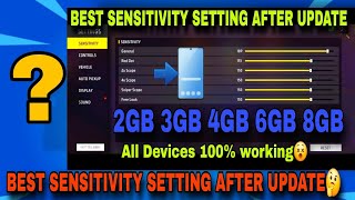 OB-44 AFTER UPDATE NEW SENSITIVITY SETTING IN FREE FIRE || FOR ALL DEVICES 1GB,2GB,3GB,4GB,6GB,8GB😈