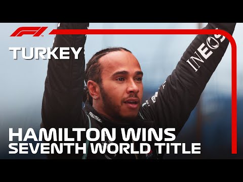 Lewis Hamilton Celebrates Winning His SEVENTH World Title | 2020 Turkish Grand Prix