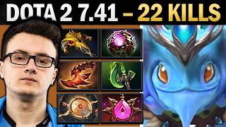 Puck Dota 2 7.41 with 22 Kills and Bauble - Dota 2 Gameplay