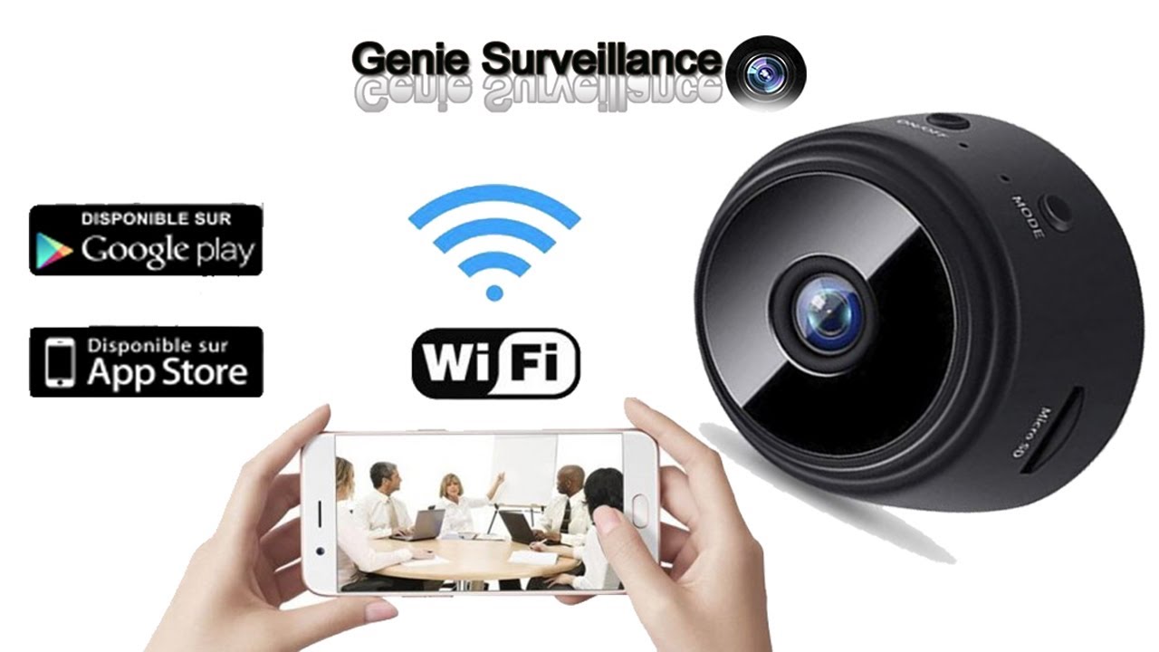 Mini Caméra de Sécurité Magnétique Full HD - WiFi, IP