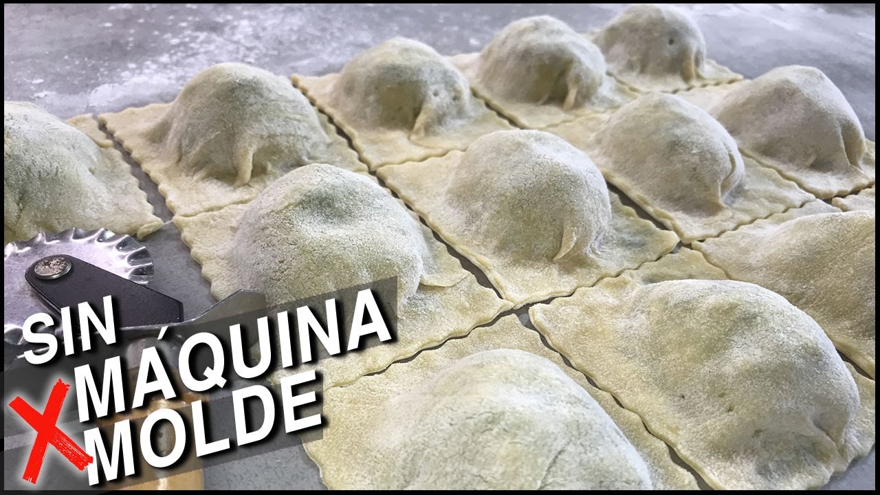 RAVIOLES de ACELGA caseros SIN MAQUINA