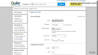 Quikr - How To Update Your Profile screenshot 4