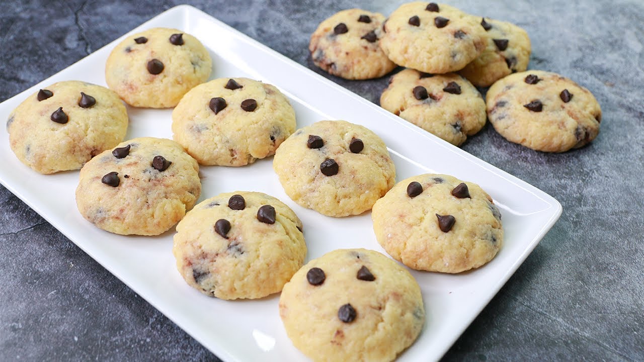 3 Ingredients Chocolate Chips Cookies | Eggless & Without Oven | Yummy