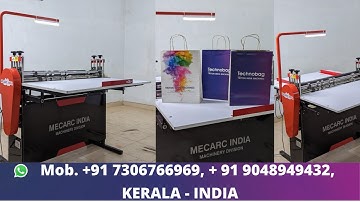 Paper Bag Making Machine, Combo All in 1 Machine | Low Cost Machine | 6i1 Max from Mecarc India.