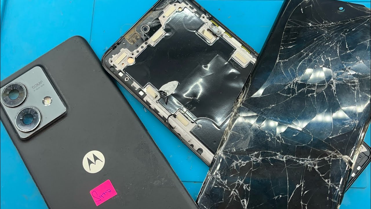 Motorola edge 40 　画面割れあり Motorola Edge40 Neo 画面が割れてしまった！😥💦画面交換