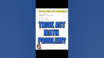 Can you solve this ACT math problem? Let me know. #act #actmath #actprep #acttips #satmath