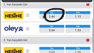 İlk Yarı Karşılıklı Gol Var Taktigi %100 Başarı👊🏻