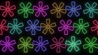 Club Visuals 1084 - Neon Flowers Motion Background screenshot 5