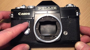 Canon Pellix. Meter sensor swings up behind the pellicle mirror