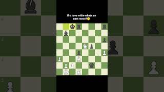 Can u guess the next move?🤔 #chess #checkmate #chessbot #chessgame #puzzle #chesscom #emoji #shorts