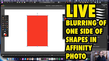 Affinity Photo How To : Live blurring of one side of a shape tutorial