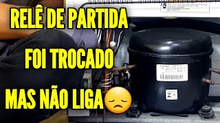 Troquei o relé mas o compressor não parte, não consegue ligar