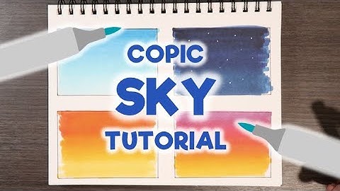 How to Color Different Skies with Copic Markers | Cadillac Cartoonz
