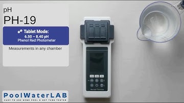 PoolWaterLAB - Ultimate Pool Water Tester - pH measurement