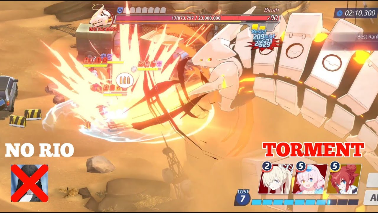 [Blue Archive] Grand Assault Binah Torment Outdoor & No Rio 39.330.800 pts