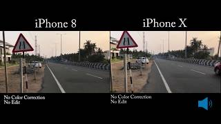iPhone X Vs iPhone 8 | Video Comparision | Video and Audio Test | Stabilization Test