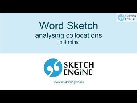 Word sketch - analyse collocations in a corpus