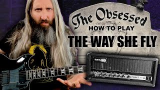 WINO Doom Metal Guitar Lesson - The Obsessed The Way She Fly - Cranked Sunn Model T NO PEDALS