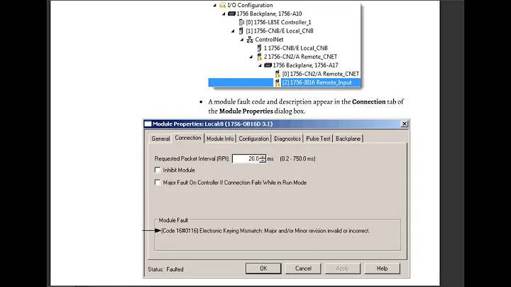 problem #I/O_NOT_RESPONDING  .  solved in  rslogix5000