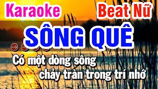 Karaoke Sông Quê Nhạc Sống Tone Nữ | Kim Cương